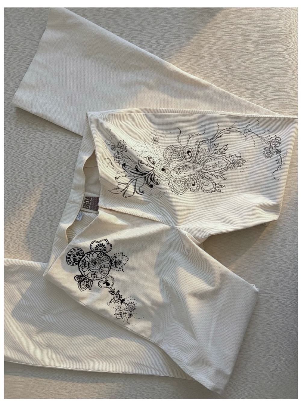 Vintage ADRI  Paisley Print Stretch Pants Size 4 Y2K